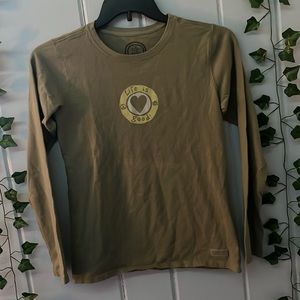 life is good green long sleeve